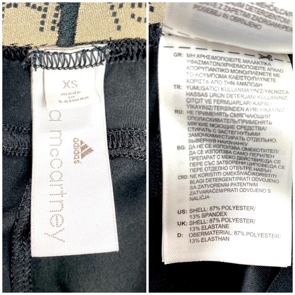 STELLA Mccartney Adidas Spell out Waist Ankle zip Running tights in Shiny Black - Picture 6 of 10